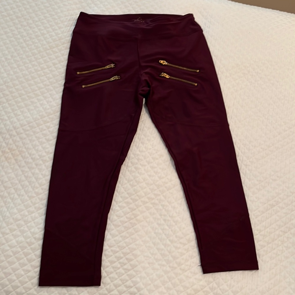 Varley burgundy leggings